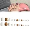 Handcrafted J-22 White Mica Toe Nail Film Bundle For Creative Nail Designs
