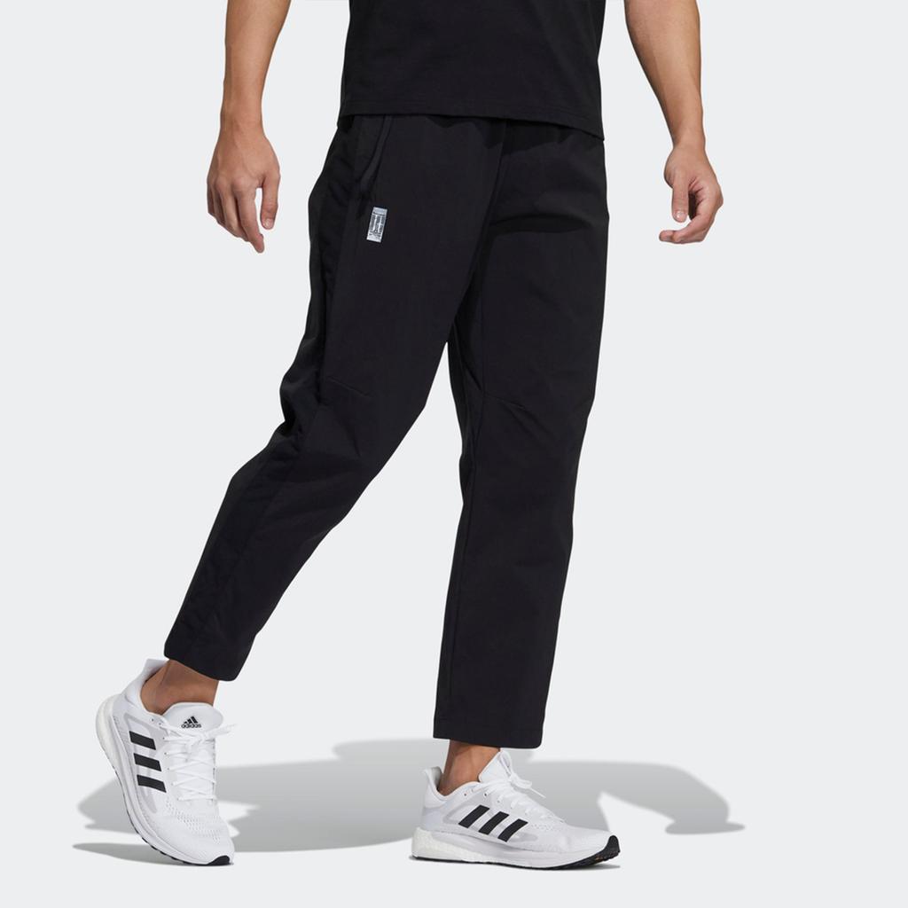 adidas Wj Pnt Wv Lt Series Woven Solid Color Casual Sports Pants Black Men's GP0871