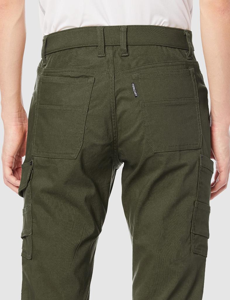 Kälteschutz Fleece gefütterte Cargohose Hose Super Raku Serie Stretch Kälteschutzhose Grün LL [Forecast]