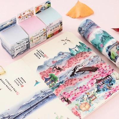 Adesivi di Carta per Hand Account Nastro Adesivo Decorativo Antichità Sticker per Scrapbooking Fai da Te Etichetta Cancelleria Decorativa Fatta a Mano