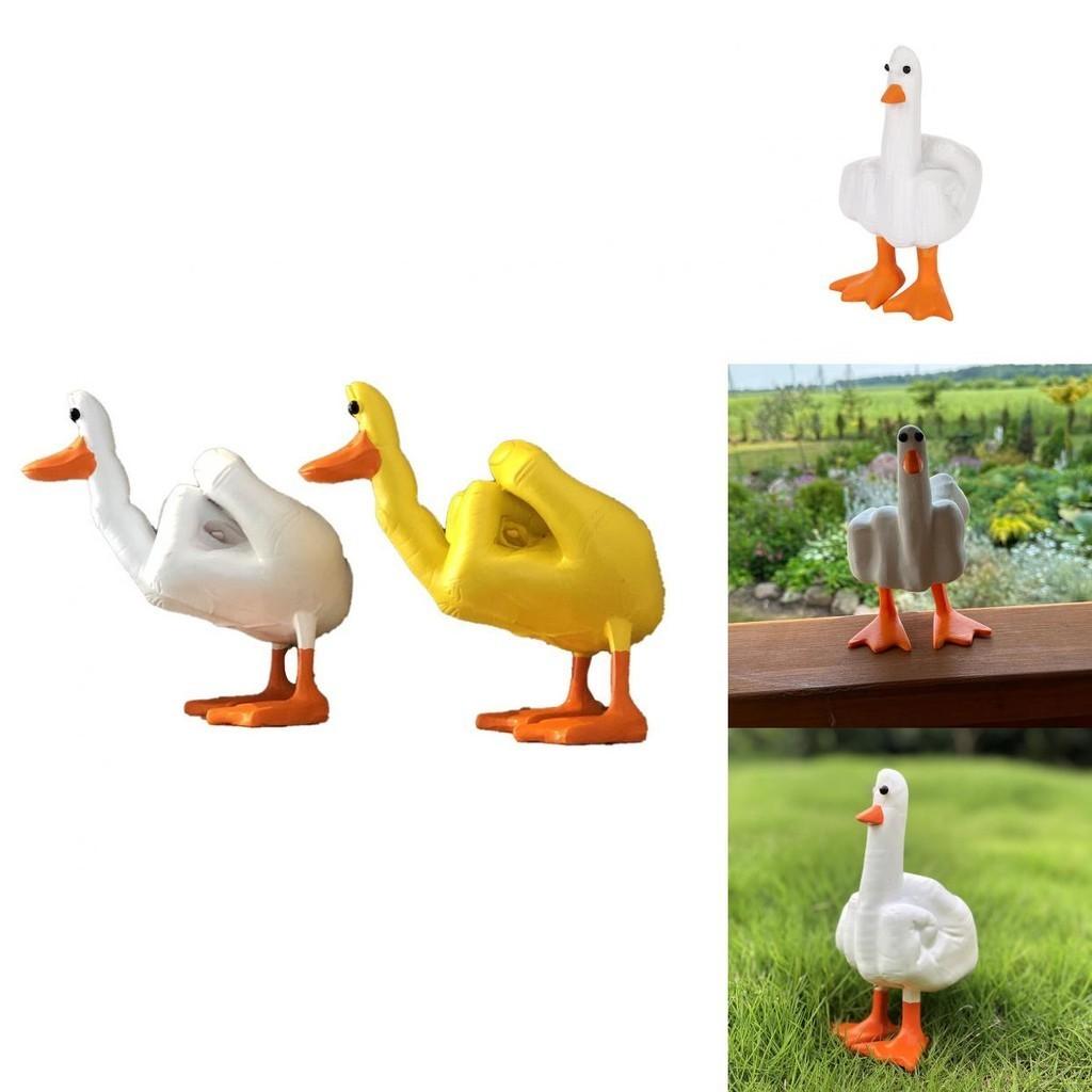 Lustige Ente Wohndekor Harzmaterial Cartoon-Stil Niedlich Kreative Dekoration Figuren)