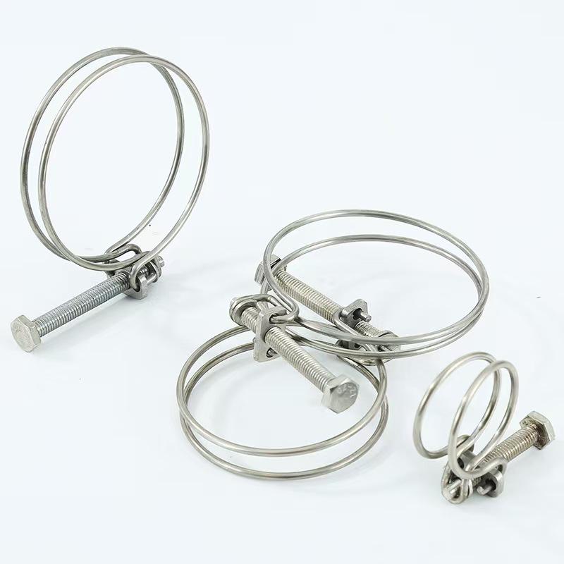 Double Wire Stainless Steel Hose Clamp for Irrigation and Water Projects