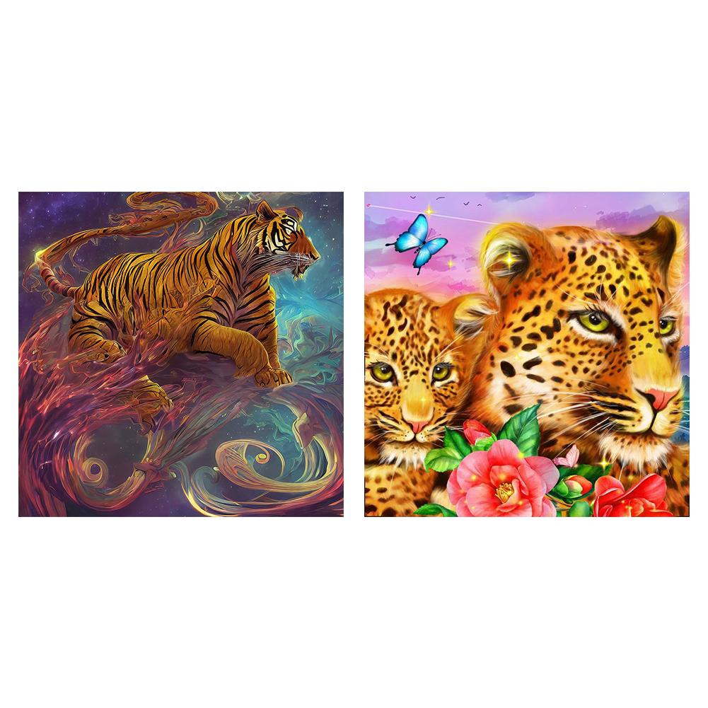5D DIY Full Round Drill Diamond Painting Animal Kit Home Decoration Art ...