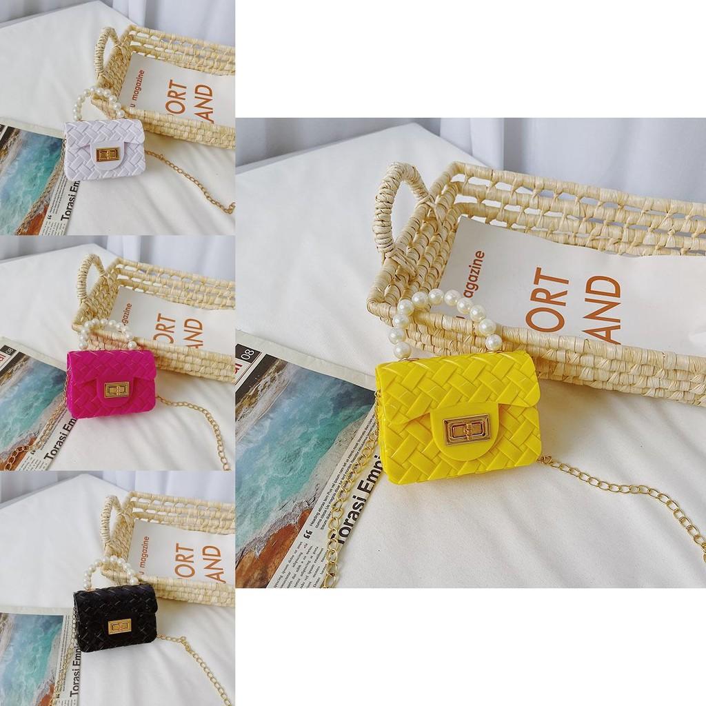 Fashionable Childrens Mini Pearl Handbag Waterproof And Lightweight For Daily Use