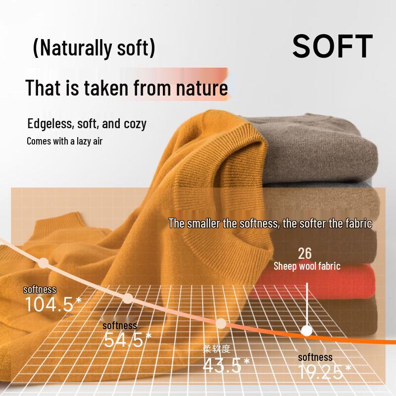 Hengyuanxiang Women's Pure Wool Thick Knit Sweater