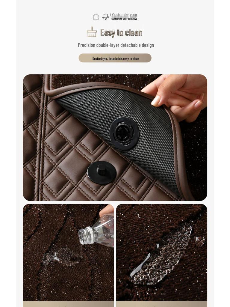 360° Maßgeschneiderte Ledermatten für Haval H6 & Geely Xingyuan - Bequem, Rutschfest, Fahrzeugspezifisch