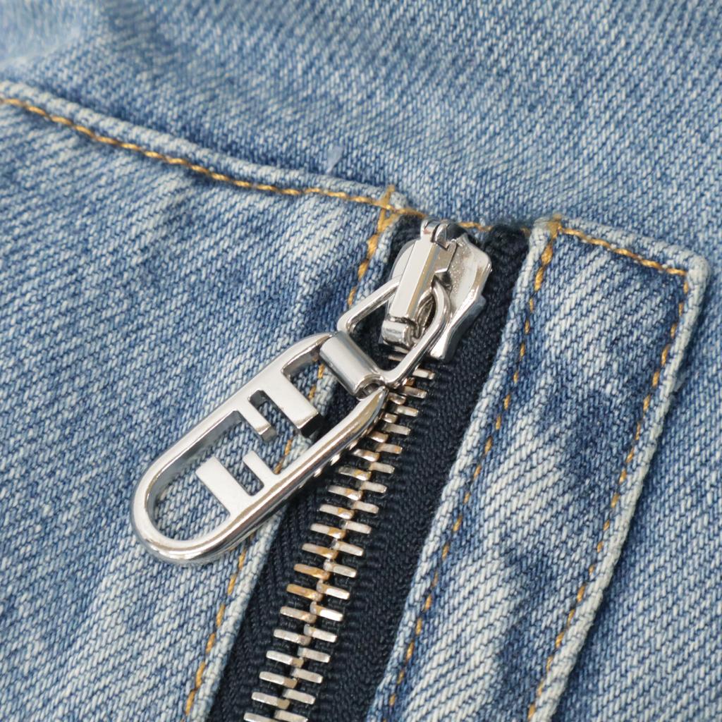 Fendi Excellent Condition, Genuine Domestic FW1225 AN4W Cut-off Denim Jacket 46 blueUsed