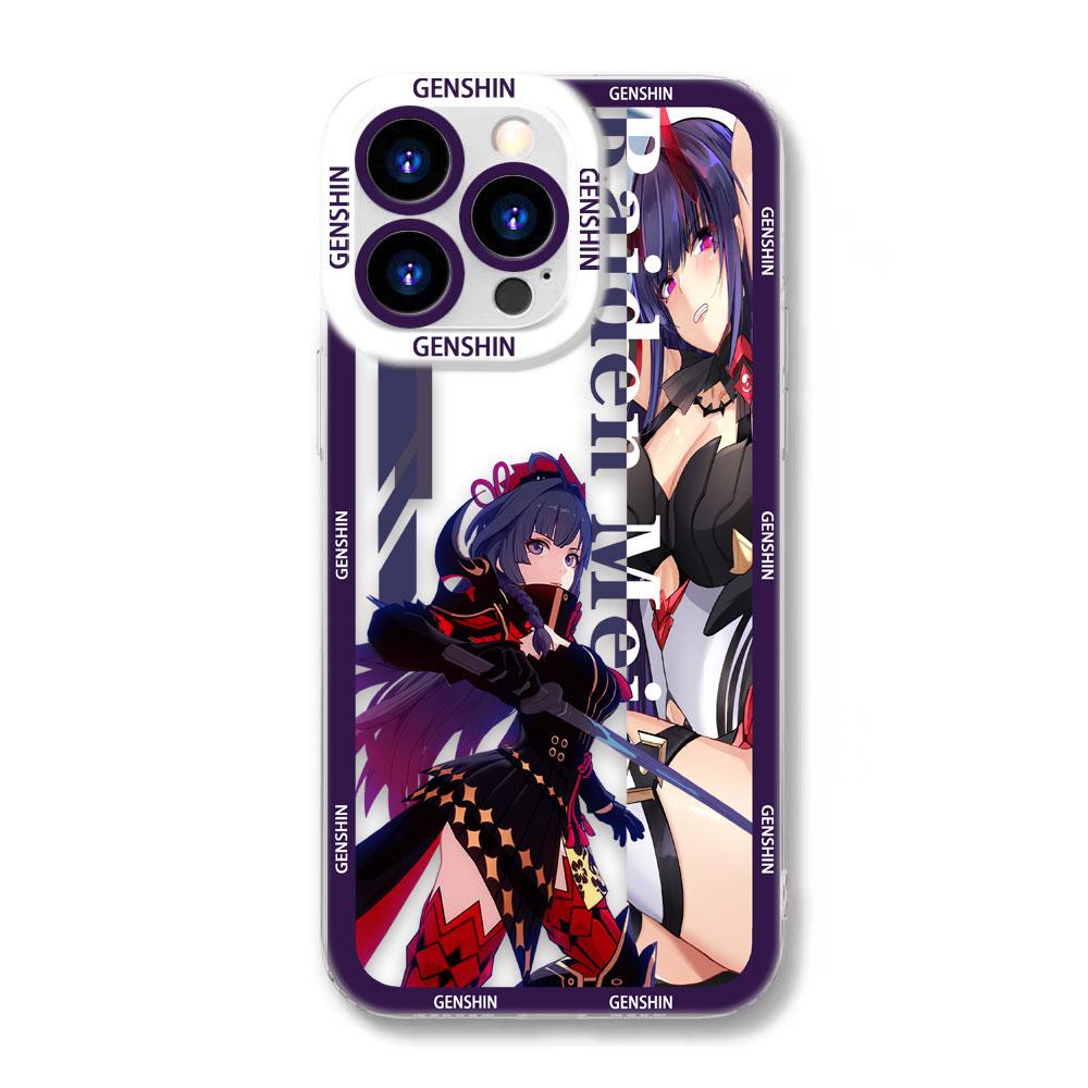 Genshin Impact Yae Xiao Clear Phone Case For OPPO A6X A98 A94 A79 A78 A74 A60 A58 A57 A55 A54 A53 A31 A15 A9 A5 A3 A3X A5X Case