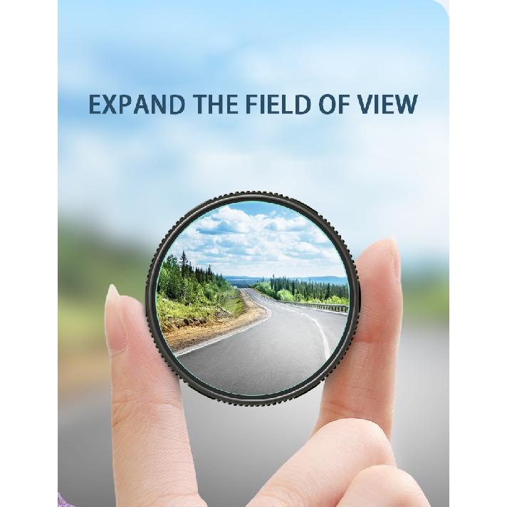 2PC Saugnapf Auto Konvexen Toter Winkel Spiegel HD 360 Grad Weitwinkel Einstellbare Rück Extra Hilfs Runde spiegel