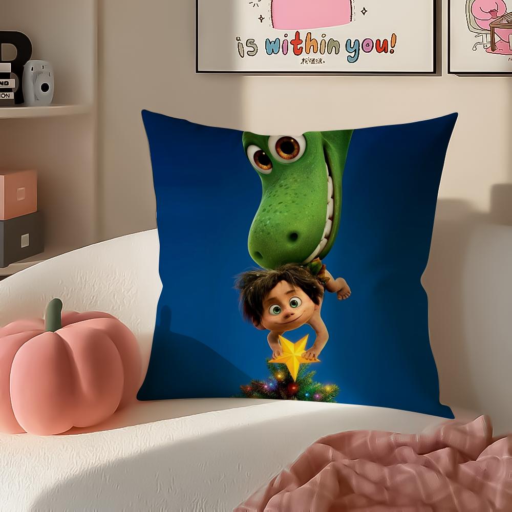 

Prehistoric Cartoon DDinosaur In Charge Cushion Cover Pillowcase Short Plush Invisible zipper Room Sofa Cushion Cover 30X30cm