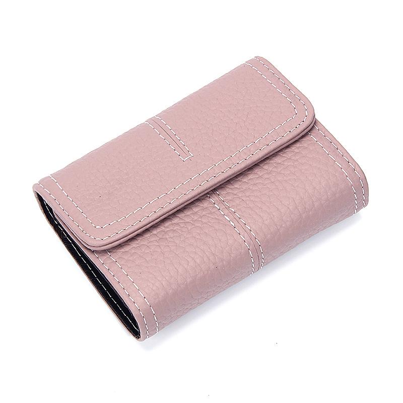 Korean-Style Cowhide Accordion Wallet: Multifunctional with Large Capacity and Multiple Card Slots