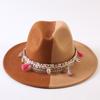 Popular European and American Classic Double-color Wide-brimmed Top Hat Men's and Women's Fashion OL Style Cowboy Hat Jazz Hat