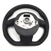Suitable for A4 B8 A3 8V A4 A5 A7 Q3 Q5 Q7 Black Stitching All Leather Perforated Flat Bottomed Steering Whee