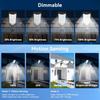 4 Pack Solar Street Lights - IP66 Waterproof, Motion Sensor Dusk to Dawn Security Light with Remote Control for Outdoor Use