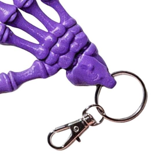 Skelet Hånd Nøglering, Leddelt Skelet Hånd Fidget Nøglering, Fleksible Gotiske Skelet Hænder Vedhæng, Halloween Spooky Gotisk Nøglering til