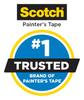 Scotch 60" x 60 Yards Blue Safety Release Masking Painters Tape .75