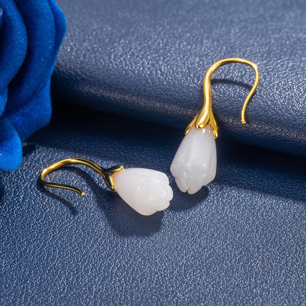 Orchid Retro Women's Fashion Versatile Ethnic Style Exquisite Atmosphere Earrings