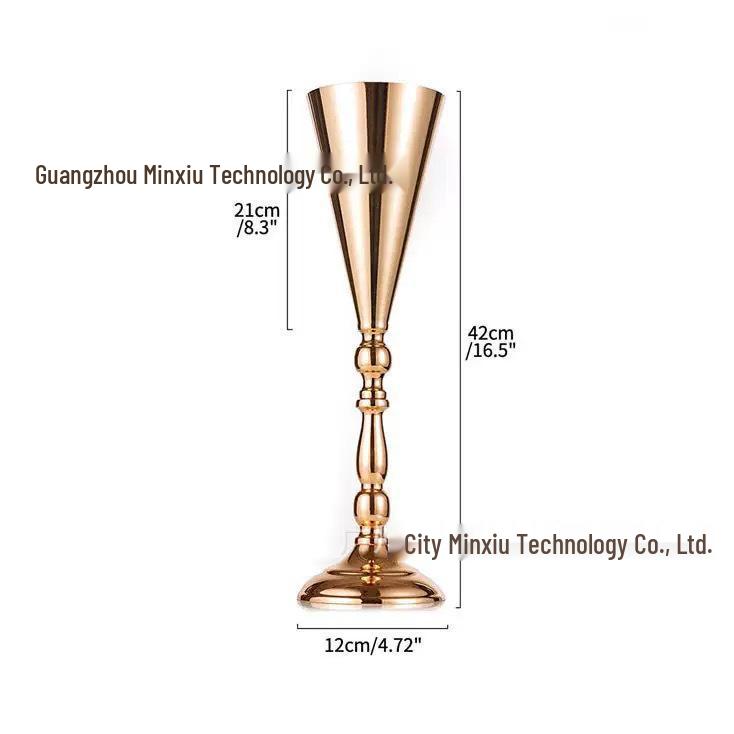Gold Trophy Wedding Table Centerpiece and Decoration Props