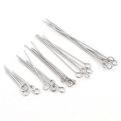 200Pcs/set Creative Metal Eye Pins 35-70mm DIY Craft Beading Needles Mini Head Pins Bracelet Jewelry Making