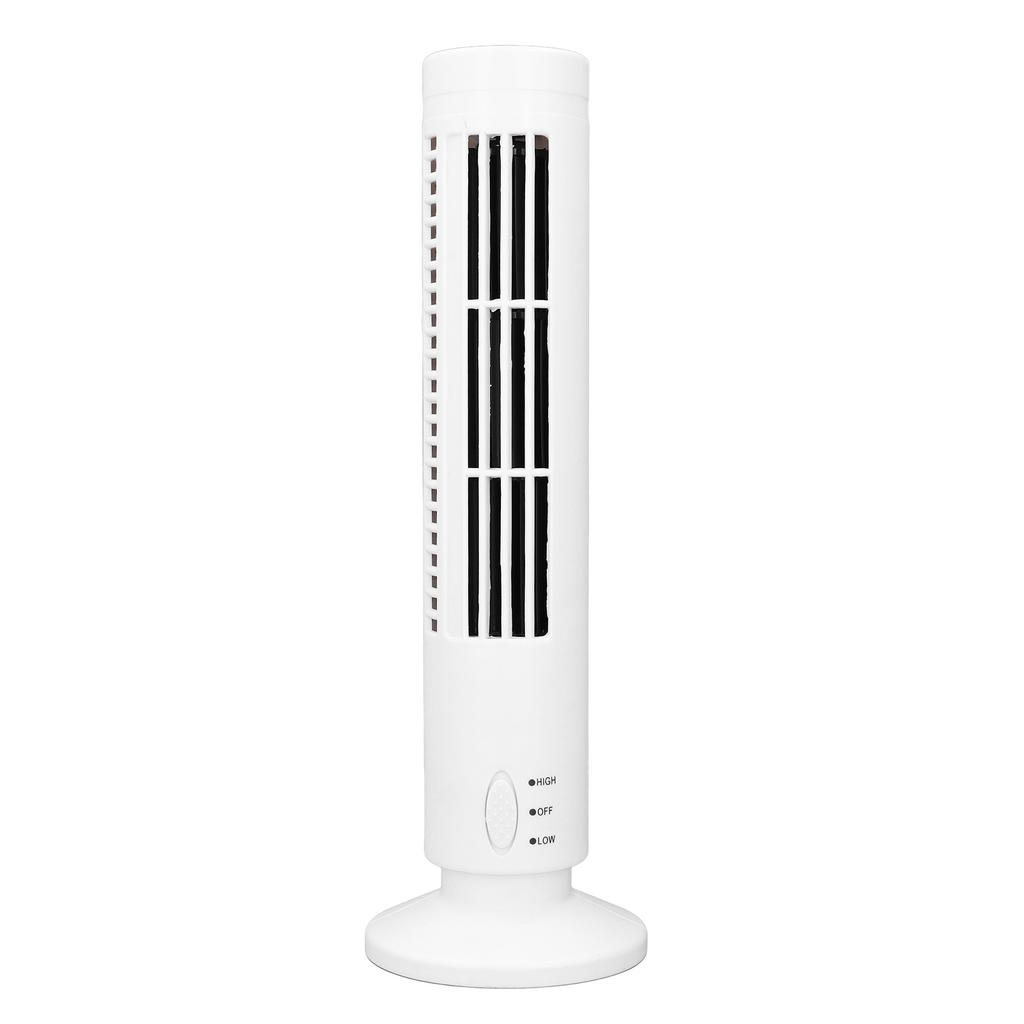 Tower Fan USB Bladeless 2 Speeds Quiet Energy Saving Portable Tower Cooling Fan for Home Use Office