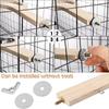 Papagei Vogel Massivholz Stehen Stick Metall Feeder Hängen Fütterung Tasse Lebensmittel Schüssel Vogel Käfig Zubehör Pet Supplies