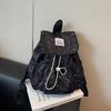 Schoolbag Bow Polka Dot Strap Backpack Female College Style College Student Commuter School Bag Niche Leisure Travel Small Backpack