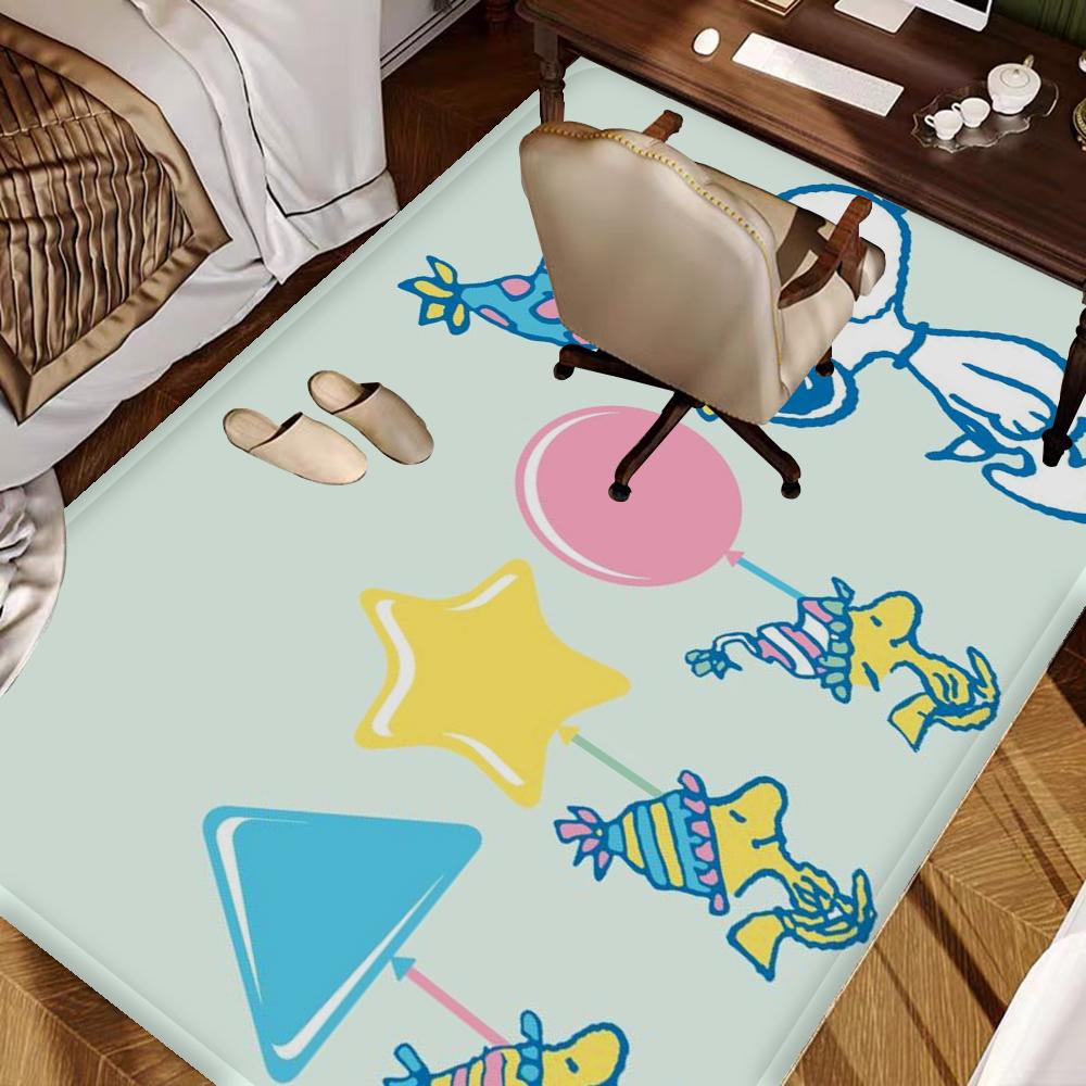 3D Cartoon Snoopy Room Mats Cheaper Anti-slip Modern Living Room Balcony Printed Welcome Rug
