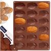 Silicone Baking Mold 18-Cavity Madeleine Pan Shell Shape Chocolate Mold Non-Stick Easy Release Temperature -40°C to 220°C Brown