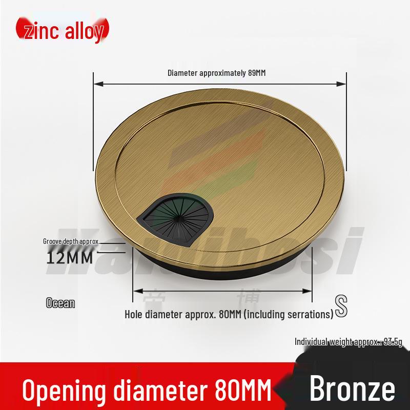 Desktop Cable Management Grommet Cover – Round Hole Sealing & Decoration