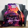 Grand Theft Auto Customize Text Blanket Gift Personalized Blanket Soft Warm Cozy Throw For Office Chair Livingroom Bed Sofa Four Seasons Universal