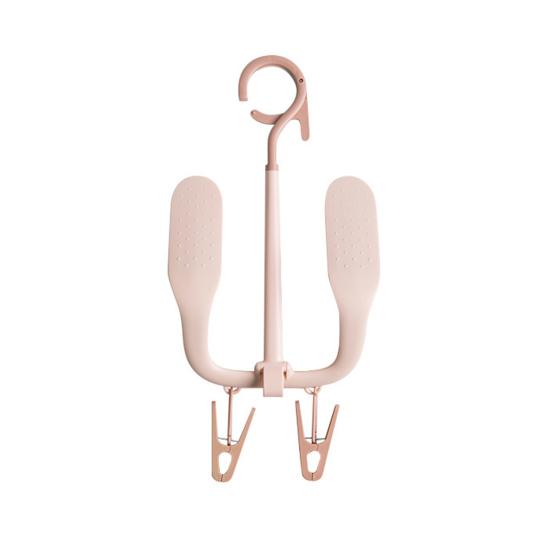 Rotating Double Hooks Windproof Anti-skid Household Shoe Drying Rack Hanger