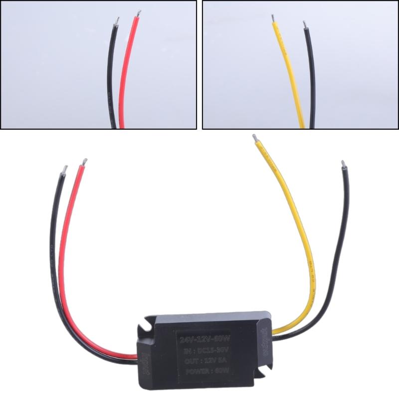 Waterproof 15V 30V to 12V 5A Step Down Converters DCBuck Converters for Surveillances Cameras and Speakers LED Light