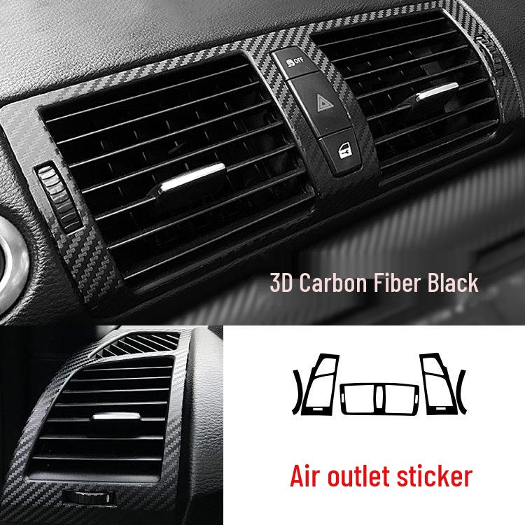 BMW 1 Series 06-11 Interior Carbon Fiber Gear Console Color Change Sticker