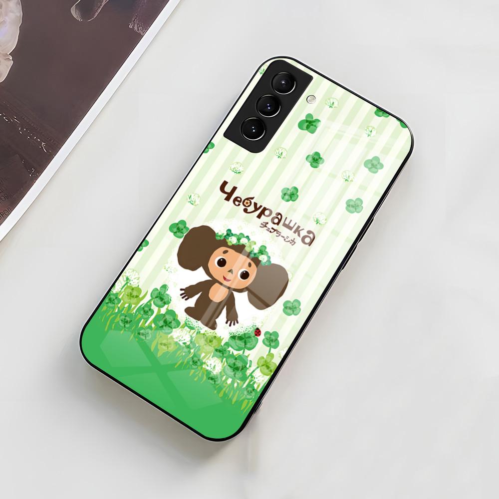 C-Cartoon C-Cheburashka Phone Case For Samsung A56 A36 A26 A16 A15 A25 A35 A55 A14 A34 A24 A54 Glass Case