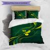 Set Lenzuola Stampato Norwich City Football 3 Pezzi, Comodo Set Copripiumino per Camera da Letto Amico della Pelle
