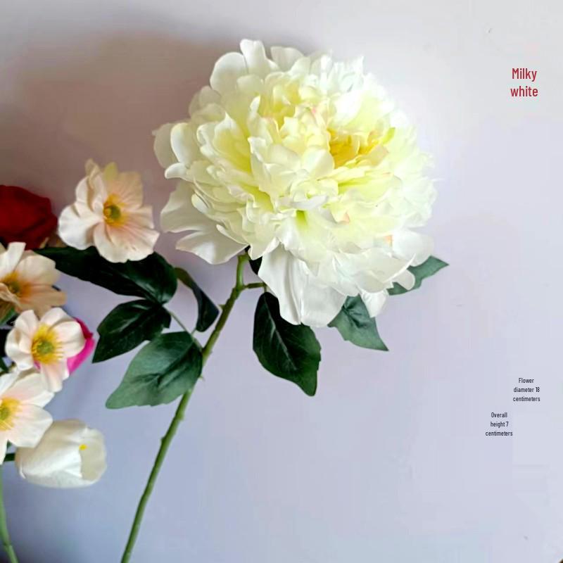 Pfingstrose Einzelstiel Große Seidenblume für Wohnzimmer- oder Hochzeitsdekoration