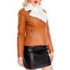 2026 Autumn Winter Women's Plus Velvet Leather Jacket Fema Fur Integrated Leather Coats Women Thicken Lapel Casual Jacket
