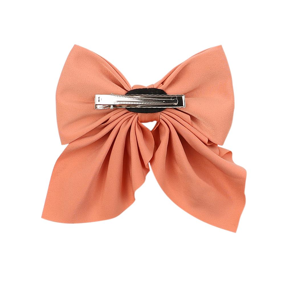 1Piece Big Hair Bow Ties Hair Clips Satin Two Layer Butterfly Bow For Girls Bowknot Hairpin Trendy Hairpin Hair Accessories