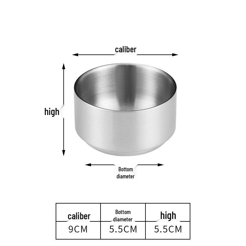 

Gold Double-Layer Anti-Scald 304 Stainless Steel Korean Kimchi Soup Bowl