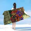 Asciugamano da Spiaggia Stampato in Microfibra Gioco Poppy-p-playtimes Arrampicata su Montagna Yoga Spiaggia Nuoto Corsa Assorbente Morbido Asciugamano
