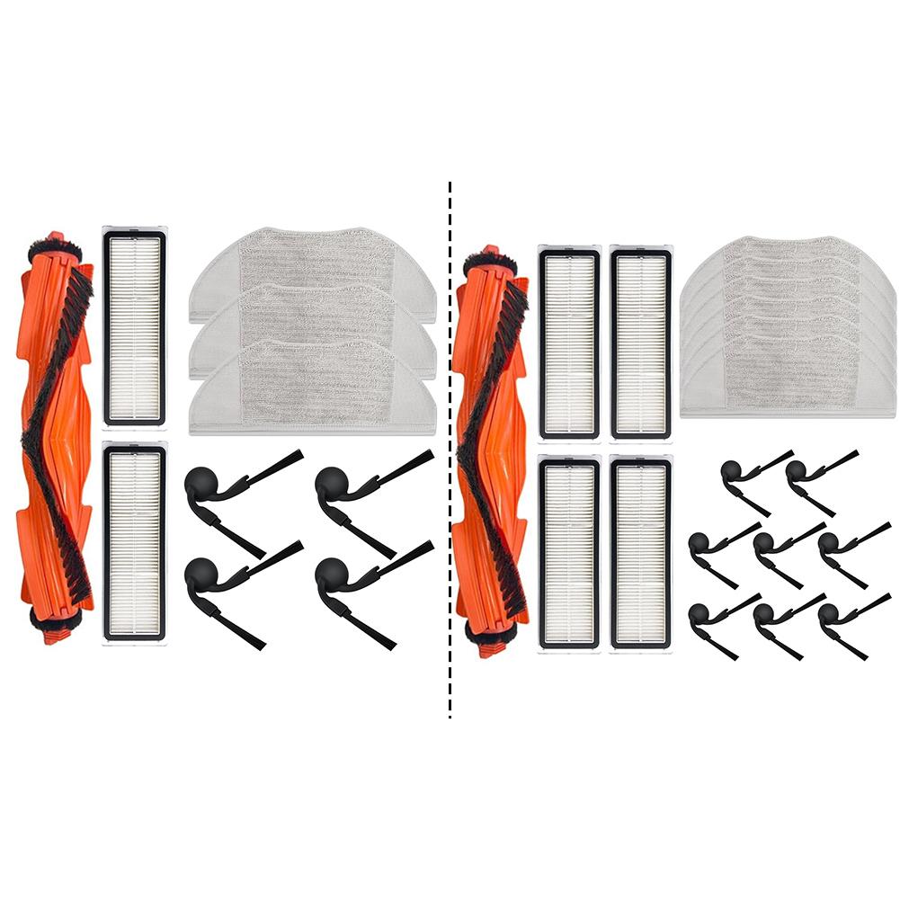 Replacement Parts Kit For Xiaomi S40/OV81 Robot Vacuum Cleaner With Main Brush, Side Brushes, Filters And Mop Cloths