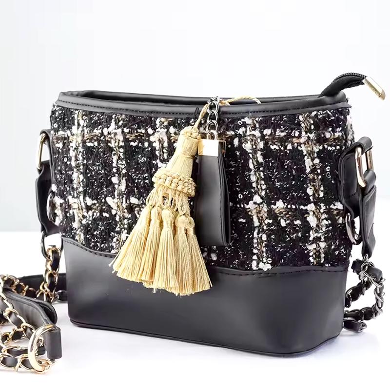 2Pc Clothing Decoration Multi-function Curtain Accessories Grace Edge Banding DIY Decoration Silk Tassel Key Buckle