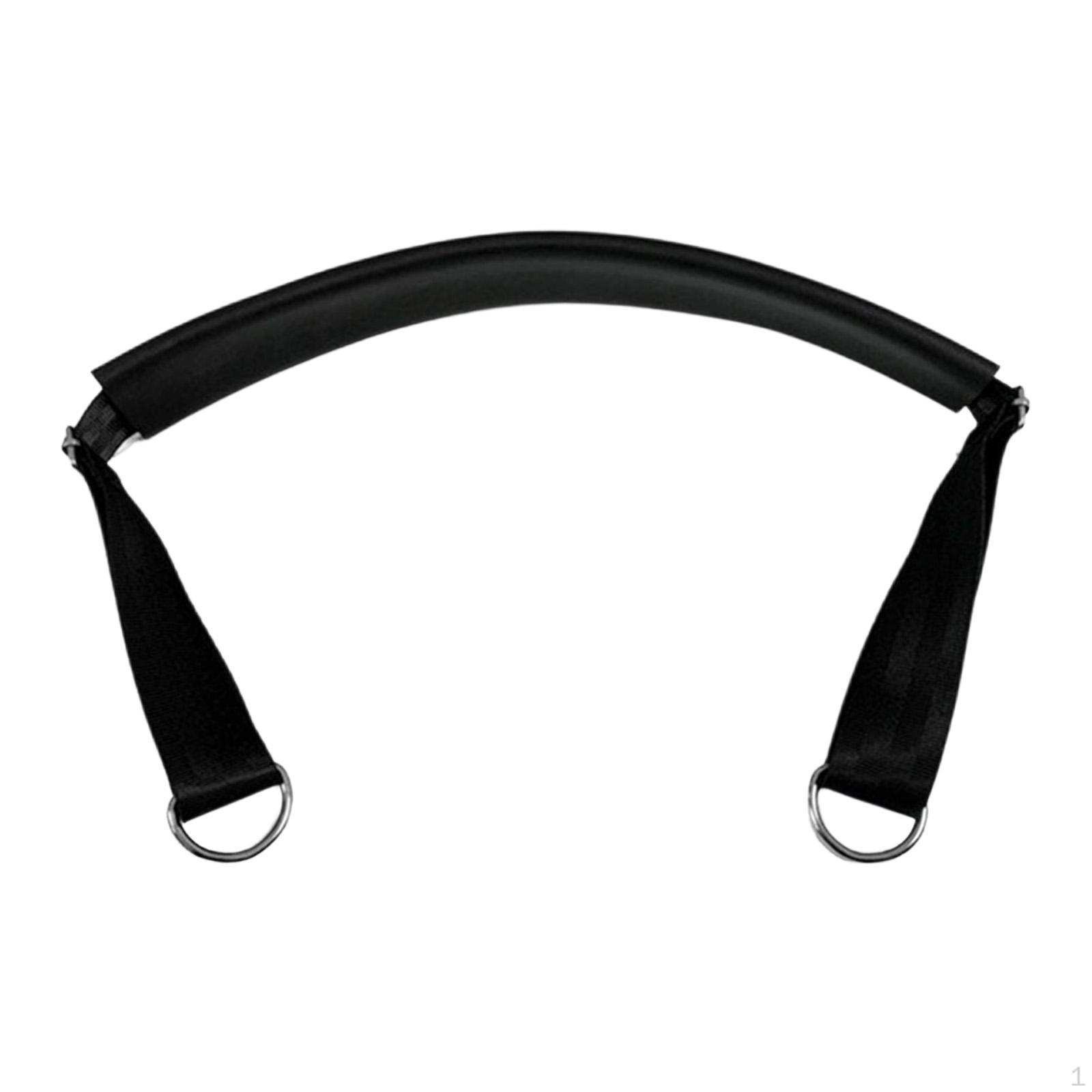 

Pilates Foot Strap Exercise Improve Flexibility Comfortable Yoga Belt with Rings for Home Gym