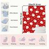 Christmas flannel blanket, featuring snowman and snowflake prints. Soft and warm, A versatile gift blanket for all seasons.