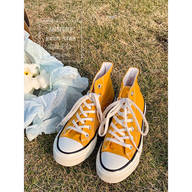 Classic canvas shoes women's high-top shoes 19