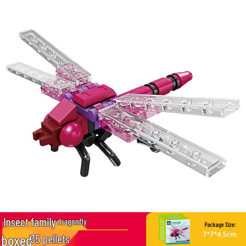 Kai Zhi Compatible Lego Insect Toy: Mantis Model Building Blocks for Kids, Educational Animal Jigsaw Puzzle Gift