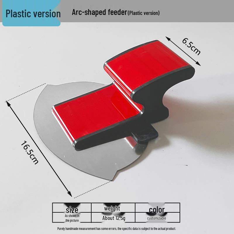 Stainless Steel Plastering Trowel and Wall Scraper Set Arc-shaped Feeder [Plastic Type]