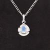 Natural Milky Opal Birthday Gift Anniversary October Pendant 925 Sterling Silver PP-8-16