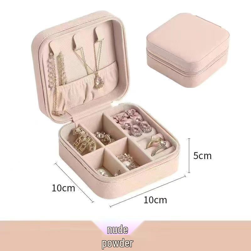 Kompaktowe Przenośne Pudełko do Przechowywania Biżuterii - Idealne na Podróż