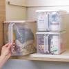Transparent Large Refrigerator Storage Box with Handle for Noodles